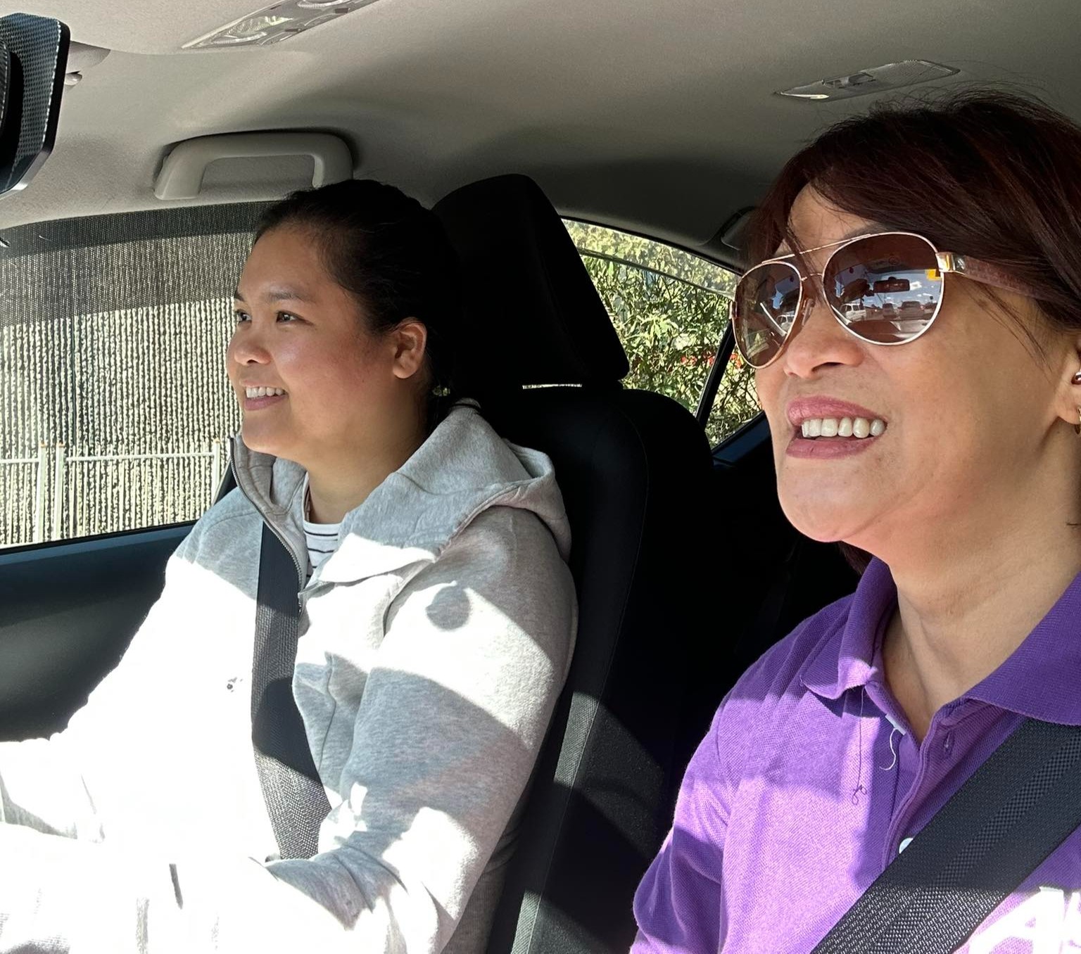 Mock driving test session to build confidence before the real exam